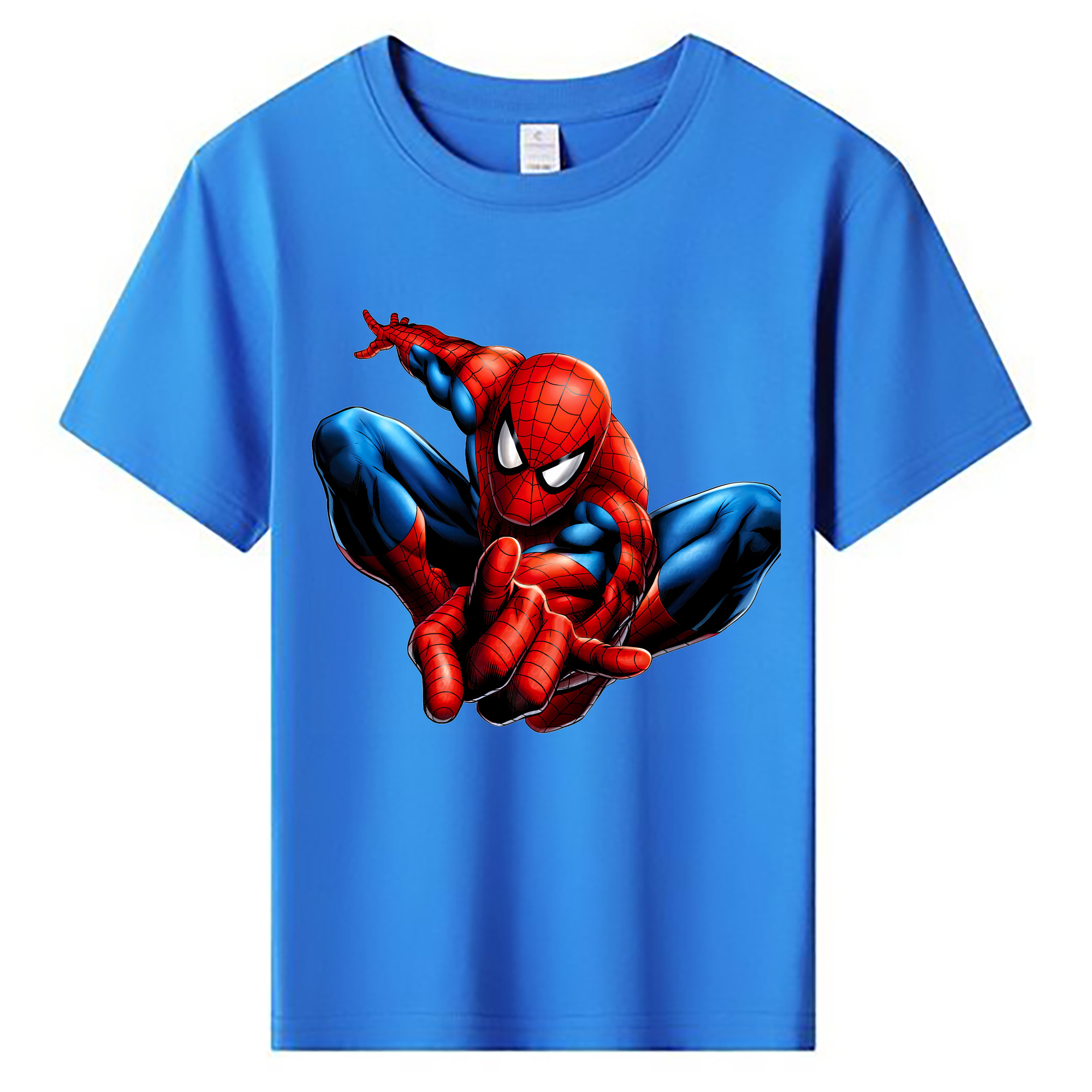 （画像用） Spider Man スパイダーマン 綿100％キッズTシャツ（フロントプリント）